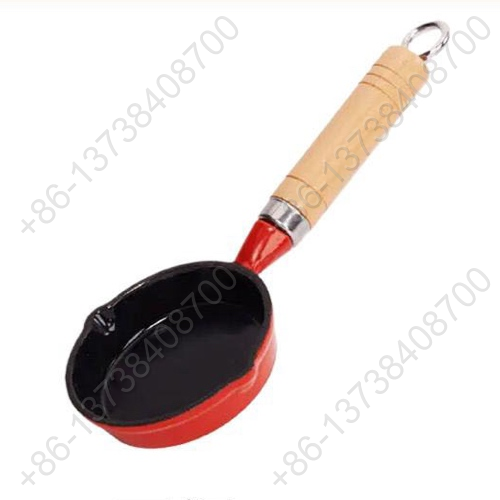 Cast Iron Skillet Flat Bottom Omelette Pan With Handle Round Small Egg Frying Pan For Eggs Omelets Pancakes