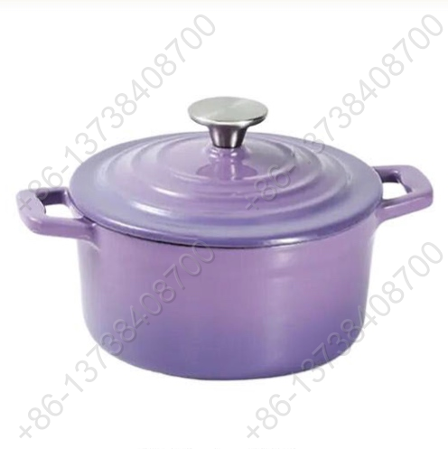 Mini Cast Iron Enameled Casserole Pot Non-Stick Metal Cookware For Stew Pot and Enamel Casserole Pot