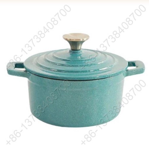 Mini Cast Iron Enameled Casserole Pot Non-Stick Metal Cookware For Stew Pot and Enamel Casserole Pot