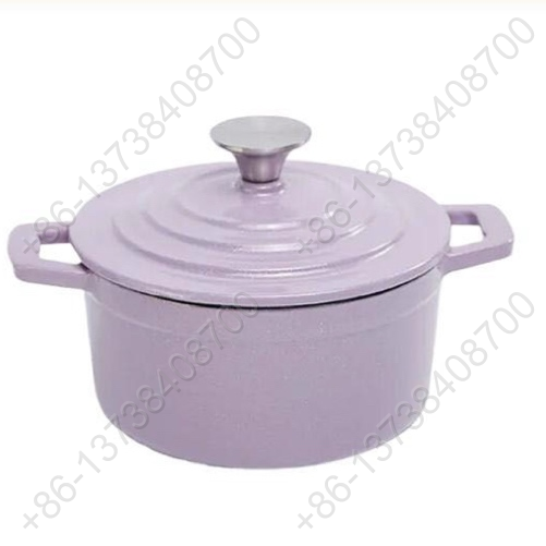 Mini Cast Iron Enameled Casserole Pot Non-Stick Metal Cookware For Stew Pot and Enamel Casserole Pot