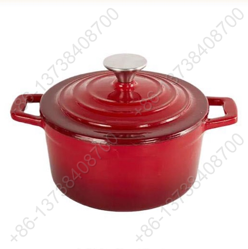 Mini Cast Iron Enameled Casserole Pot Non-Stick Metal Cookware For Stew Pot and Enamel Casserole Pot