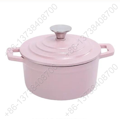 Mini Cast Iron Enameled Casserole Pot Non-Stick Metal Cookware For Stew Pot and Enamel Casserole Pot