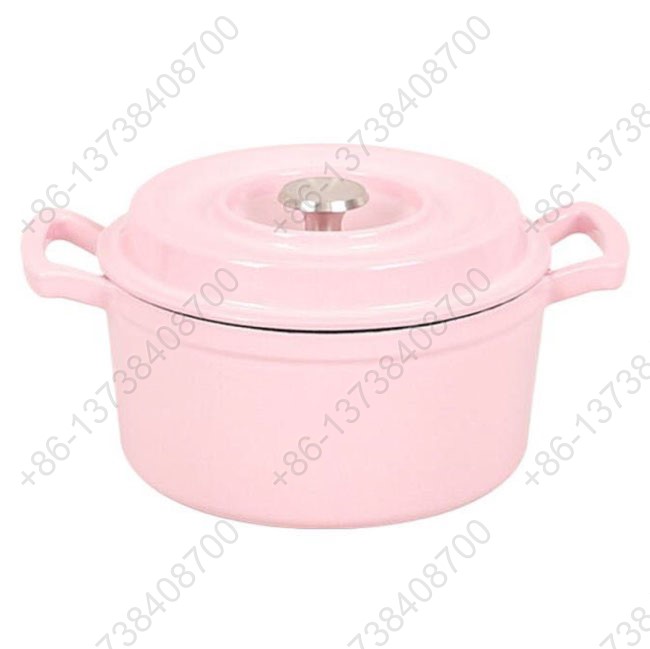 Cast Iron Enameled Casserole Pot Non-Stick Metal Cookware For Stew Pot and Enamel Casserole Pot